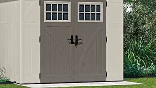 Suncast 8' x 10' Tremont Storage Shed   Outdoor Storage for Backyard Tools and Accessories   All Wea