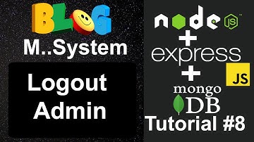 Blog Management System #8 - Admin Logout in Node, Express JS & MongoDB in Hindi