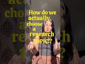 Ref:TiW2TcUlCYU How to choose a research topic #simplystatistics #psychology #research #researchtips #dissertation