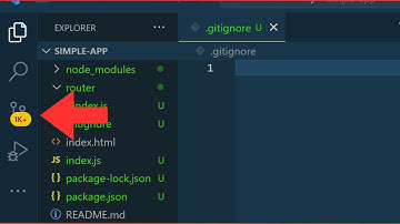 How to remove GIT pending files of node_modules in Visual code.
