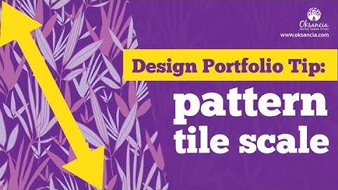 Optimal repeat tile size for vector seamless patterns. Repeat pattern scale tips.