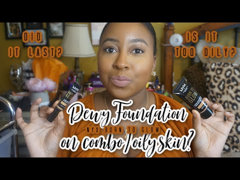 does-nyx-born-to-glow-work-on-oily-skin?-|-application-&-wear-test