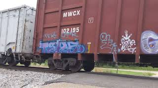 2 engine BNSF cotton train
