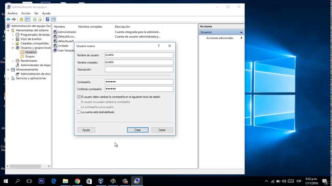 Pasos Crear Cuenta De Usuario Local En Windows Administrador O | My XXX ...
