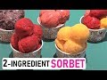 2-Ingredient Sorbet 3 Ways | EASY Homemade Sorbet Recipe