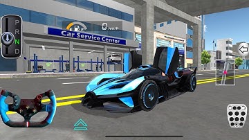 New Blue Bugatti W16 For Parking - 3d Driving Class android game play || Car Game #gameplay #cargame