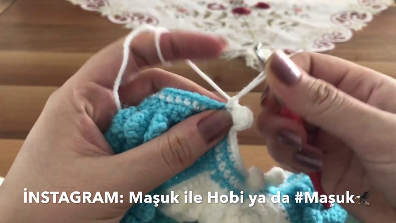 TIĞ İŞİ POPCORN  BATTANİYE KENAR YAPIMI