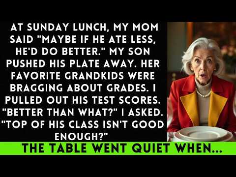 At Sunday Lunch, My Mom Said  Maybe If He Ate Less, He'd Do Better
