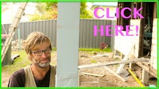 Installing Decking Posts. Owner Builder Series Ep 22, Part 2.