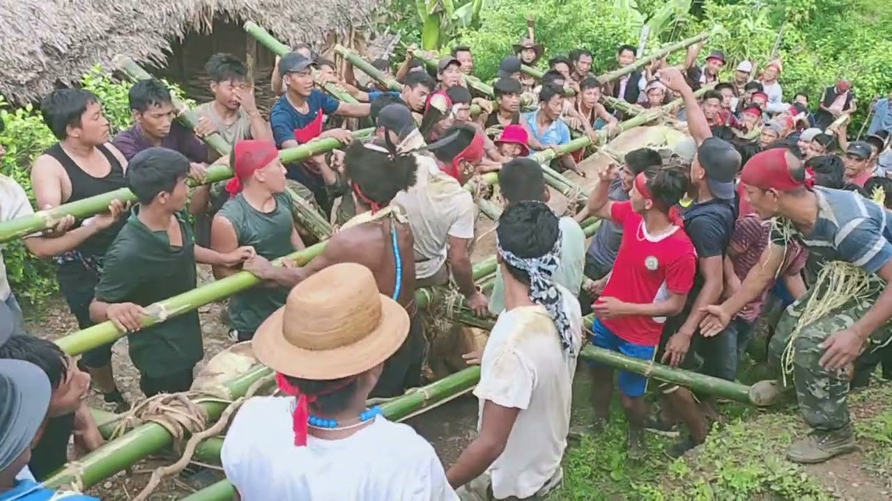Log Drum || Carrying || Zedua village || Longding || Arunachal.