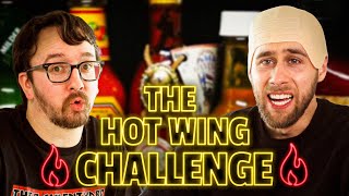 Keith Santagato Barely Survives The Hot Wings Challenge