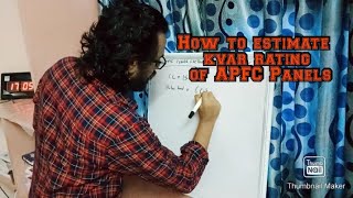 How to estimate kvar rating required for an APFC panel