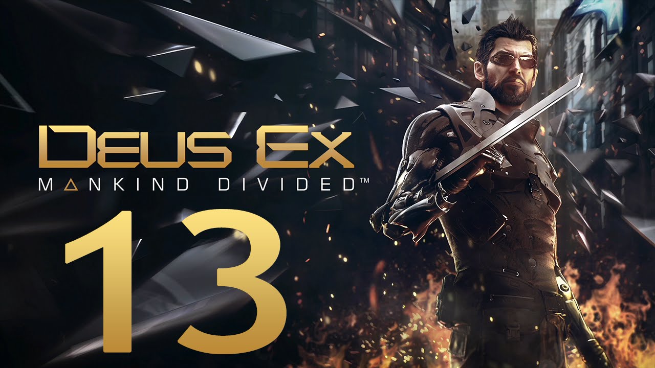 Deus Ex Rozłam Ludzkości #13  Bank korporacyjne skrytki 1080p GamePlay PL