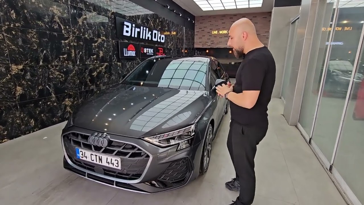Audi A3 S Line Stek Boya Koruma Filmi LLumar Cam Filmi