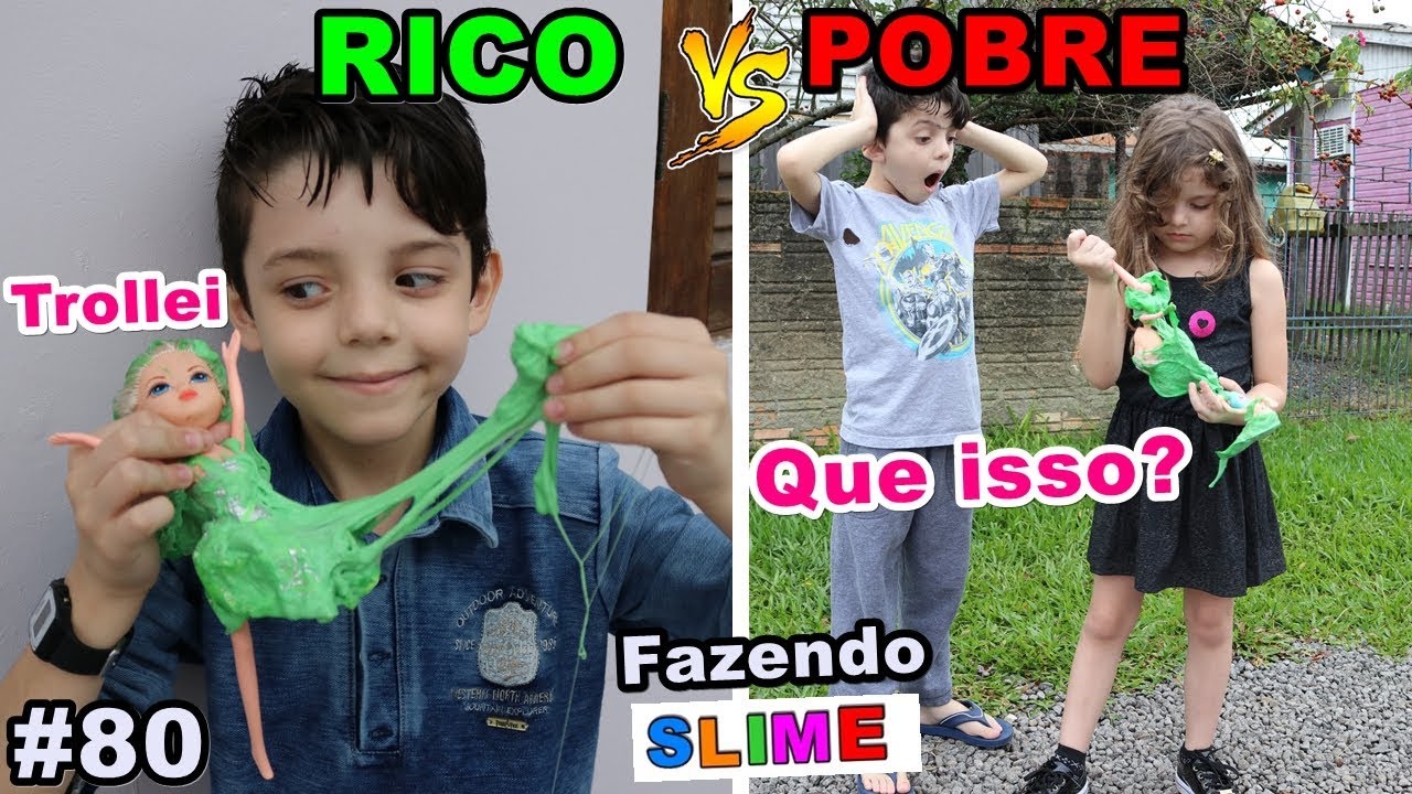 RICO VS POBRE FAZENDO AMOEBA / SLIME #80
