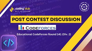 Educational Codeforces Round 141 (Div. 2) Discussion | A,B,C,D