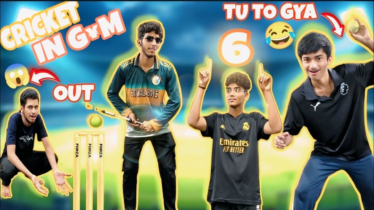 Cricket in GYM Gone Crazy 😱 | Funniest Vlog Ever 😂 (Must Watch!)