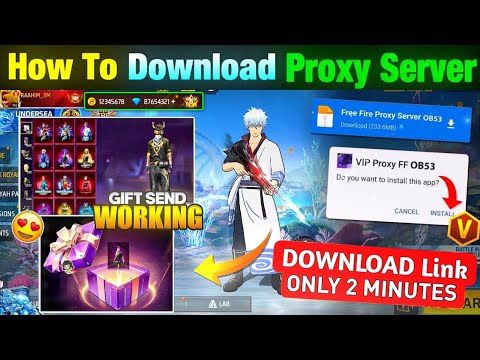 HOW TO DOWNLOAD PROXY SERVER IN FREE FIRE, HOW TO USE PROXY SERVER IN FREE FIRE, VIP PROXY SERVER