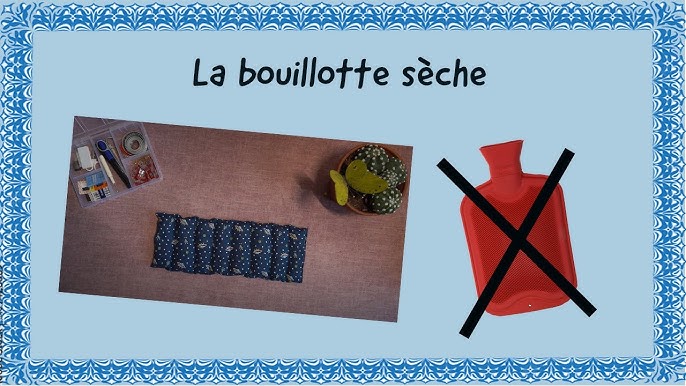 Bouillotte sèche déhoussable fermeture portefeuille - Tuto couture ValMa 