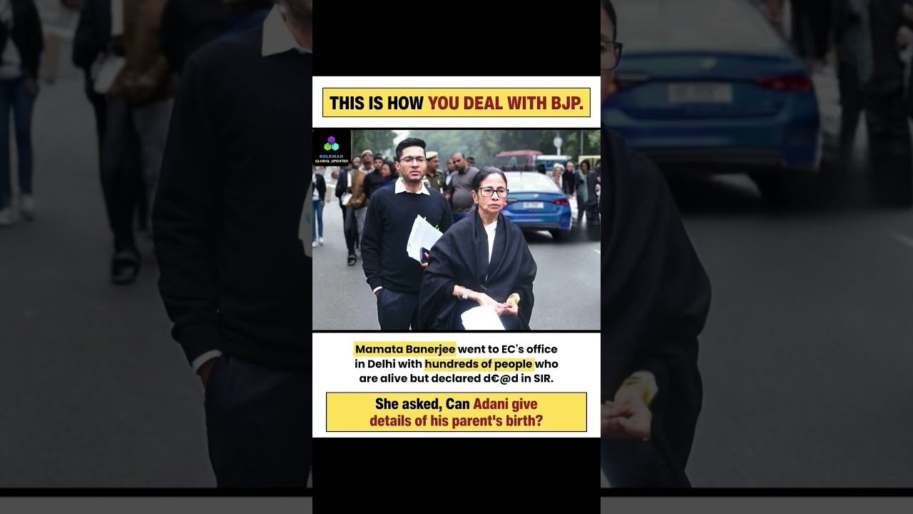 Mamata Banerjee Ka Bada Sawal 💥 | EC Office Protest | BJP vs TMC 😳🔥