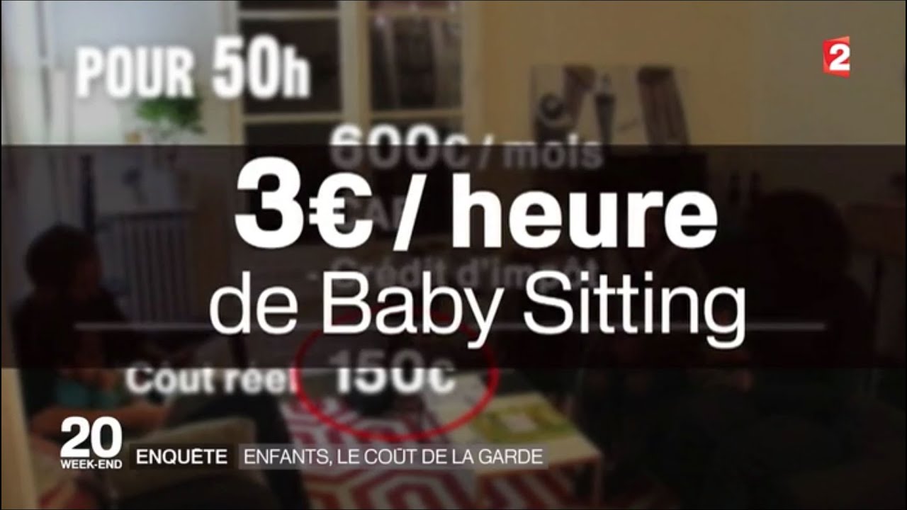 Enquête - le coût de la garde d'enfants - 20h France 2