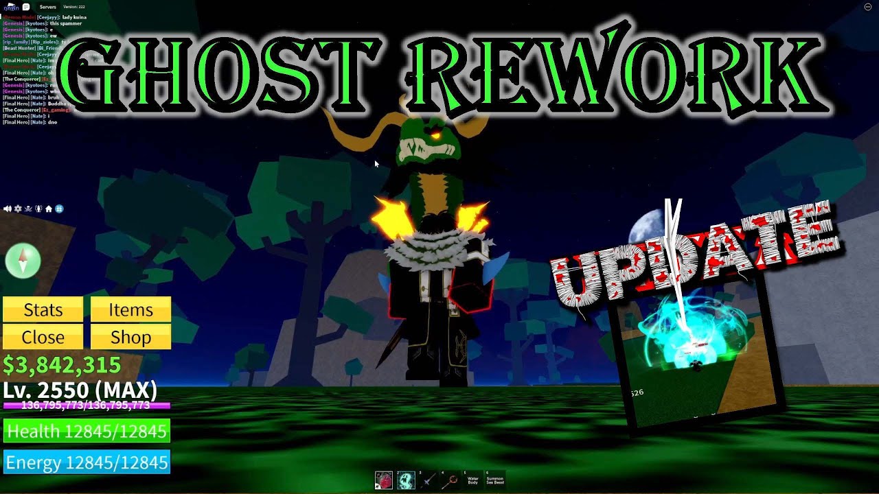 #bloxfruits : 💀 ghost rework #roblox - YouTube