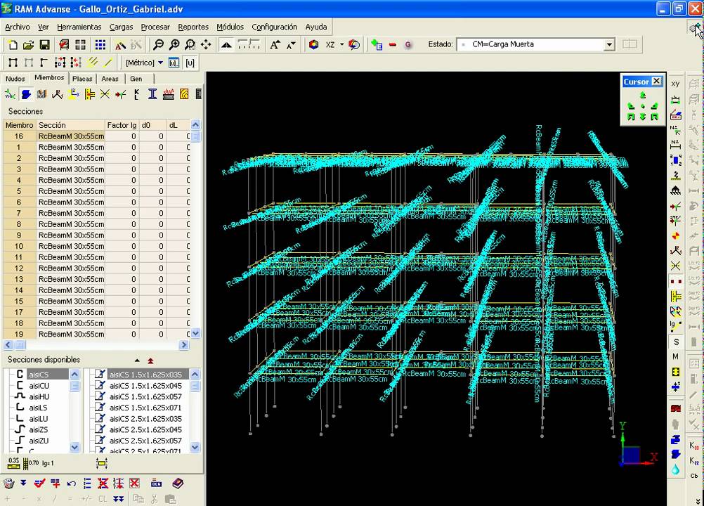 Ram Software Tutorials Tutorial RAM 6 - YouTube