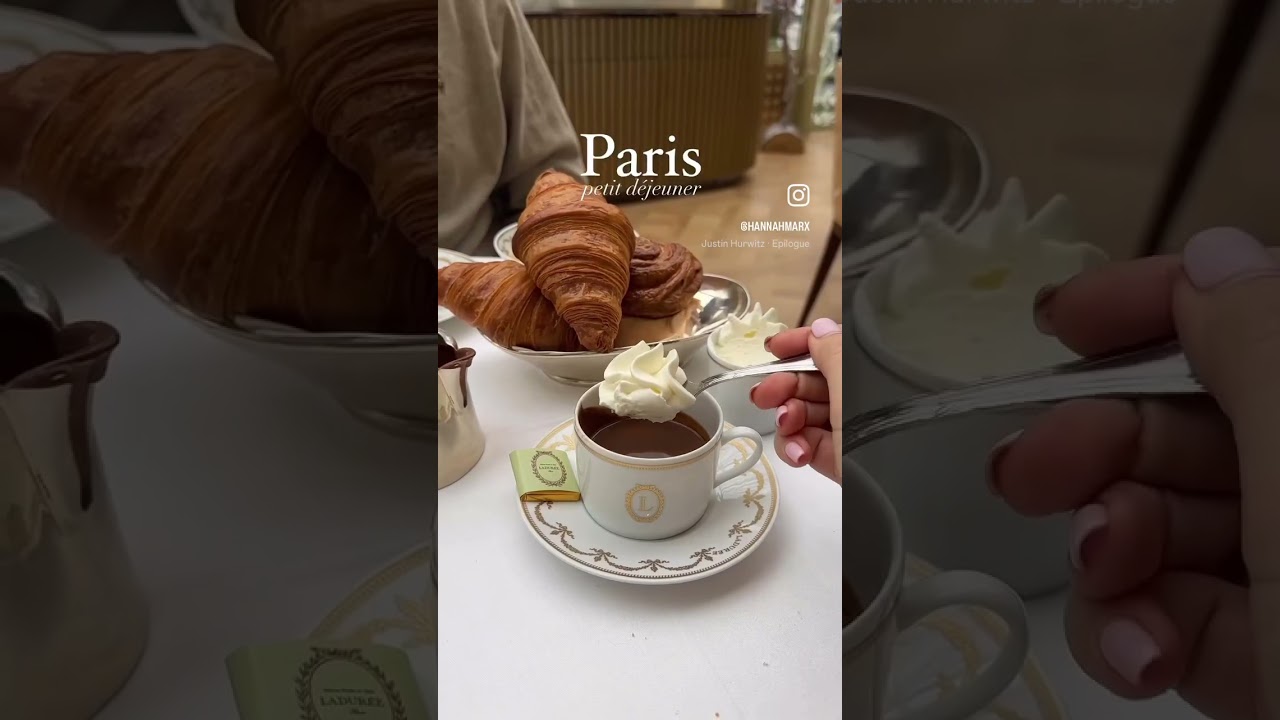 Breakfast in Paris✨📍 Laduree Champs Elysees 
