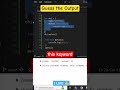 Guess the Output | javascript interview question #shorts #coding #javascript #ytshorts #programming