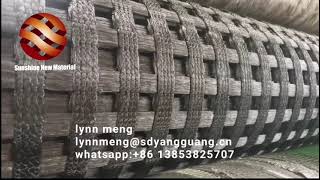 Knitted High Polyester Geogrid for soil reinforcement/ gravel stabilization/ slope protection