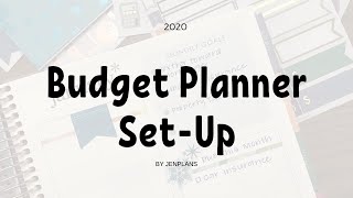 SETUP | Setting up my 2020 Budget Planner in the Erin Condren Deluxe Monthly Planner