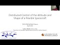 CDCL Attitude and Shape of a Flexible Spacecraft