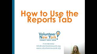 How to Use the Reports Tab