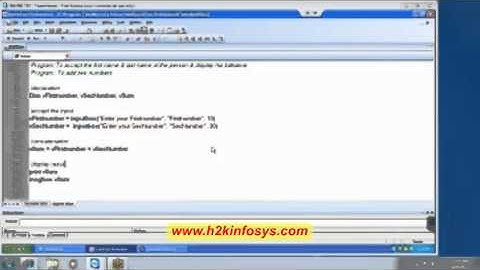 Best QTP Online Training | HP UFT Online Tutorials for Beginners | H2k Infosys | Free Demo