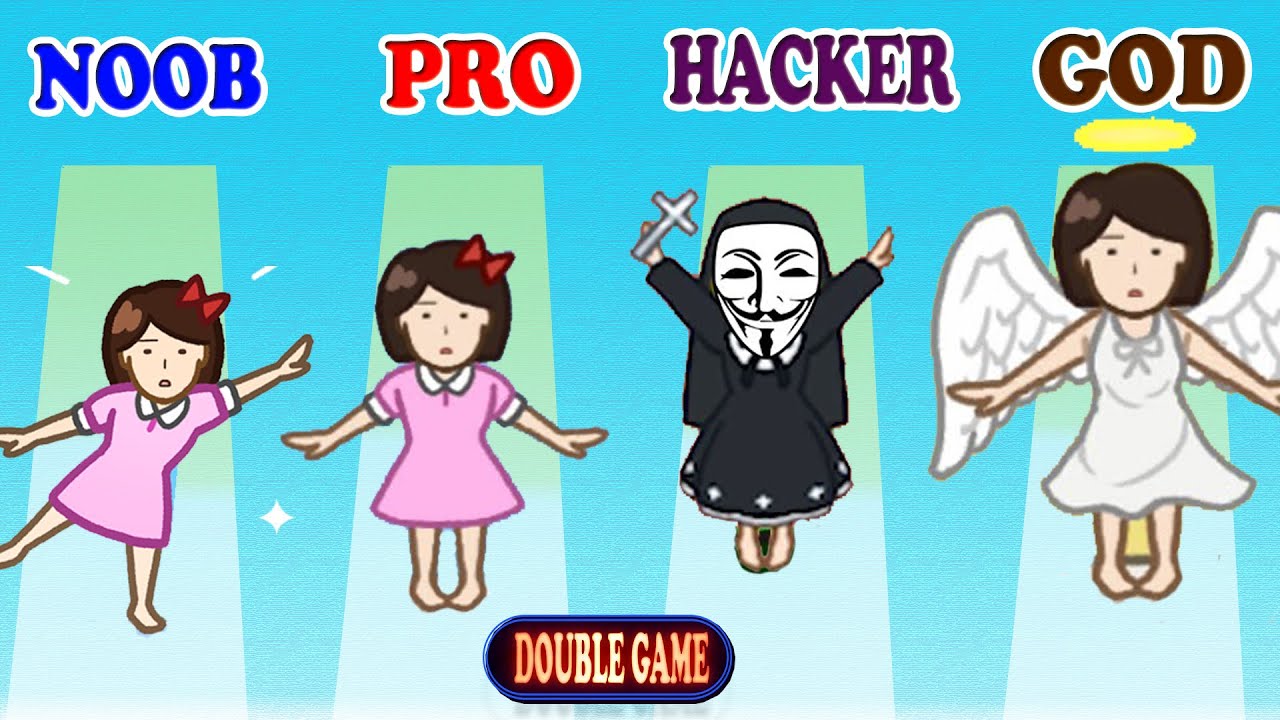 Noob vs Pro vs Hacker vs God in Stack Ball vs Tofu Girl