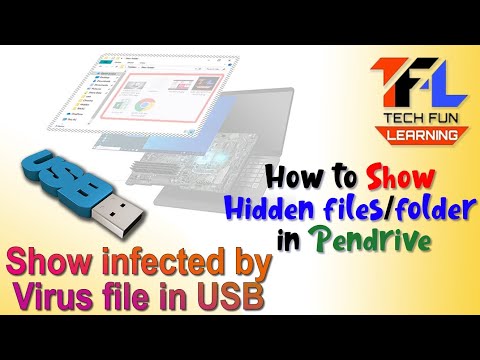 How to Show hidden files/folder from pendrive | Show infected by virus file in USB flash pendrive