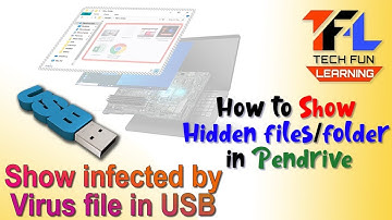 How to Show hidden files/folder from pendrive | Show infected by virus file in USB flash pendrive