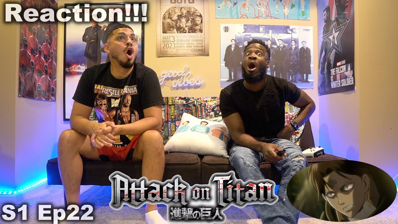 FIRST TIME WATCHING | ATTACK ON TITAN 1x22 REACTION |The Defeated - YouTube