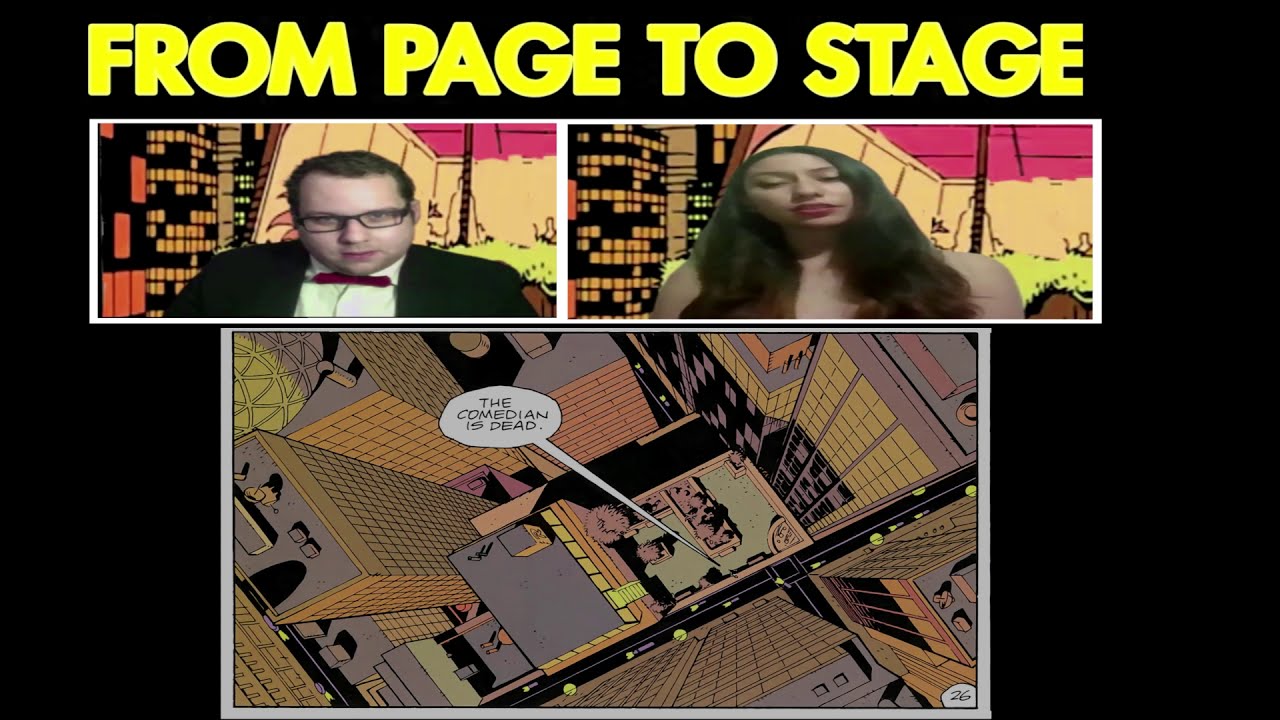 "Dan and Laurie Share a Laugh" Watchmen Zoom Play Page-To-Stage