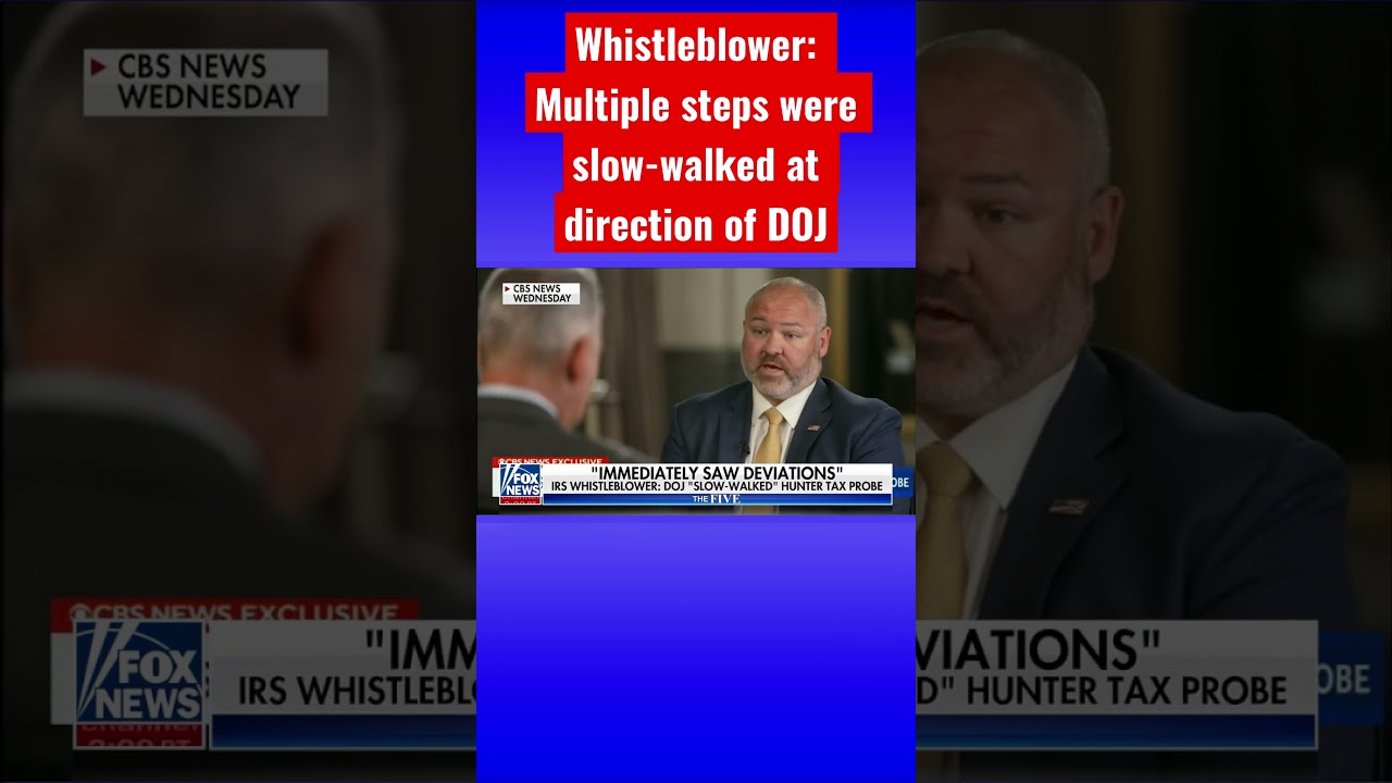 ⁣IRS whistleblower sounds alarm on Hunter Biden probe #shorts