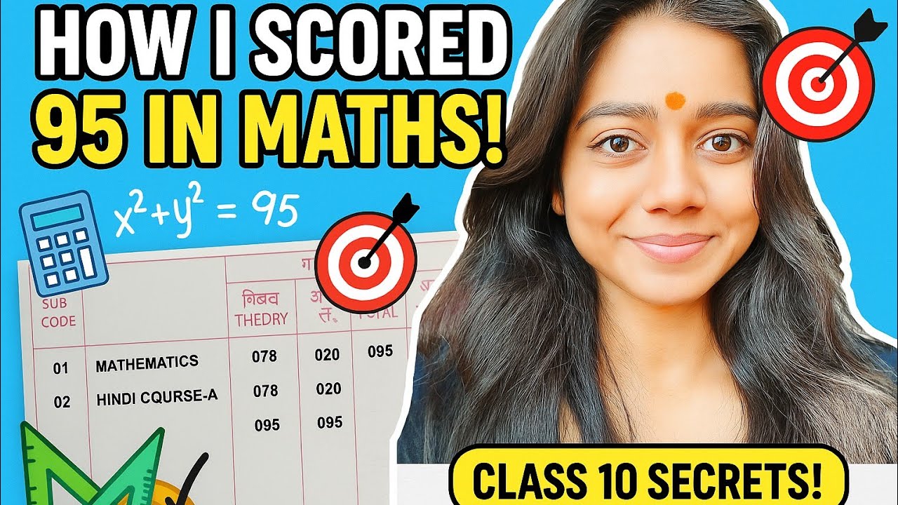 How I Scored 95 in Class 10 Maths /Full Strategy / Books to Follow ...