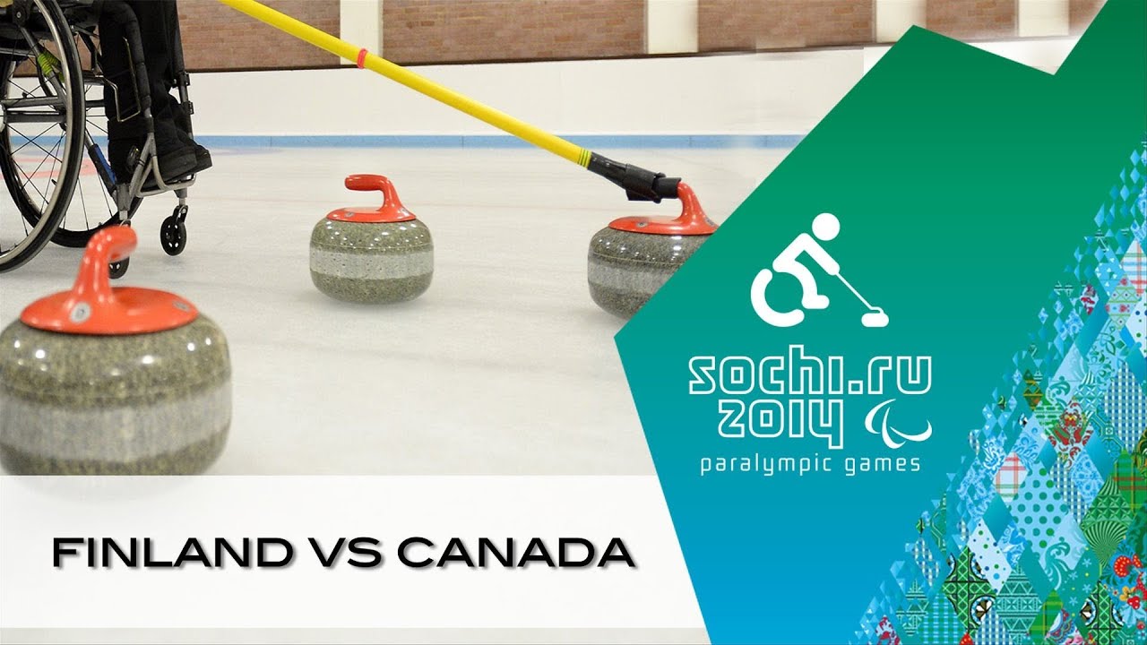 Finland v Canada Round robin Wheelchair curling Sochi 2014