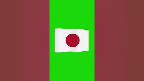 Japan flag green screen ll #greenscreen