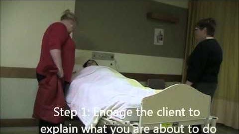 Manual Handling - moving a client using a 