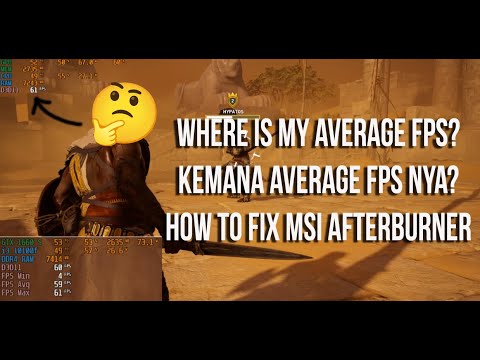 How to Fix can't Show FPS Average MSI Afterburner & Change name CPU & GPU / Cara Fix MSI Afterburner