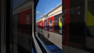 Swiss Train Departure and Acceleration | Switzerland ki train ka acceleration
