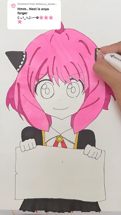 Drawing Anya Forger🥜💕#drawing #art #animeart #anime #anya #spyxfamily #fyp #artist #cute
