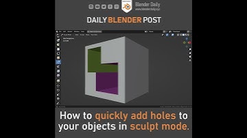 Quick Way to Model Holes in Blender