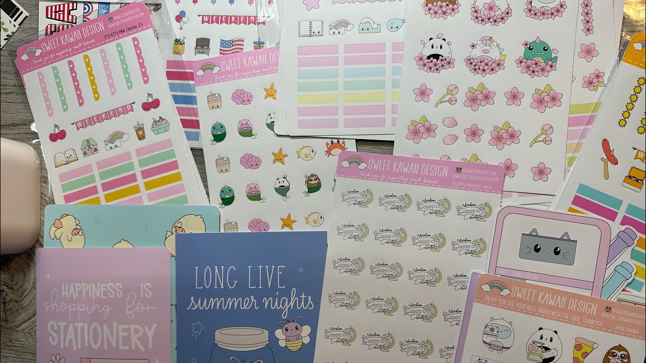 Sweet Kawaii Haul - fun planner stickers - YouTube