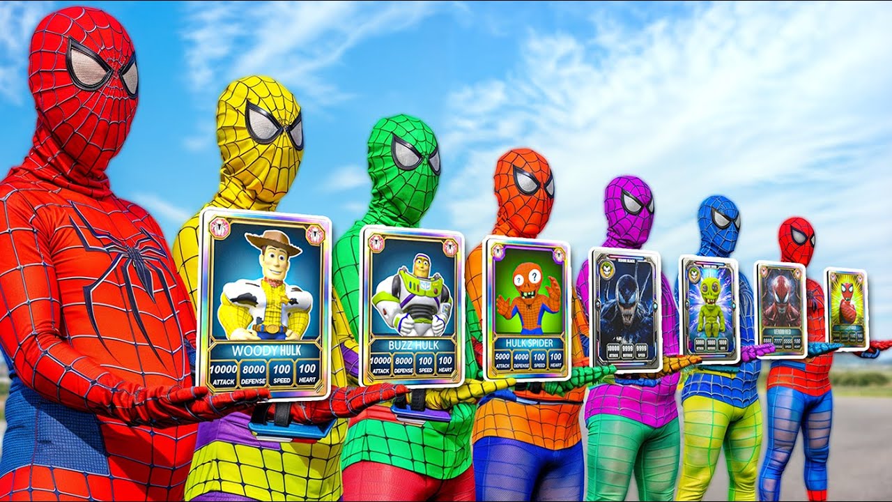 Baby Miss T & Team SpiderMan ,Evolution Of Buzz Lightyear, Woody Vs Team Bad Guy Joker | Live Action